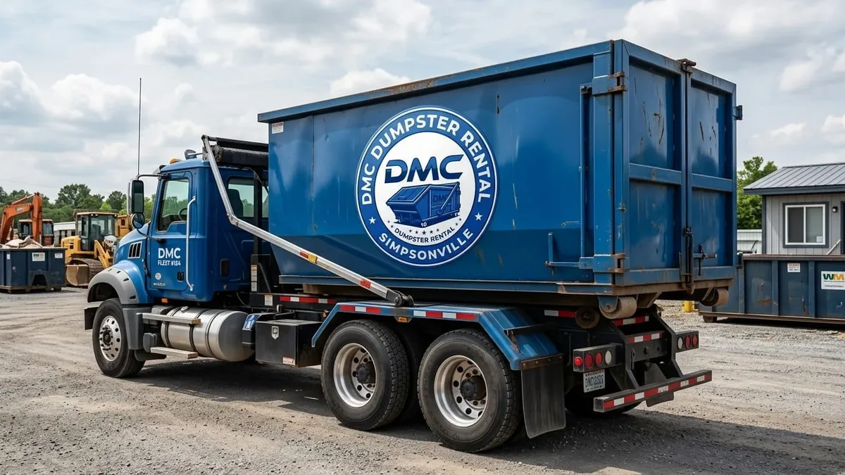 DMC Dumpster Rental Simpsonville serving Simpsonville and the Simpsonville area