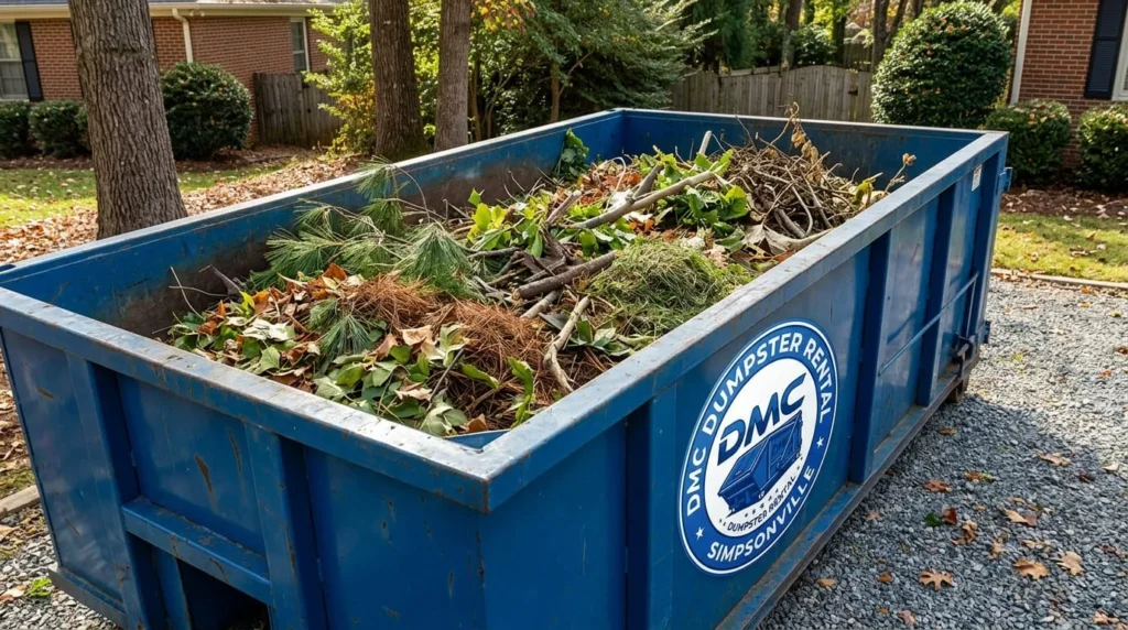 Yard Waste Dumpster Rental Simpsonville-img